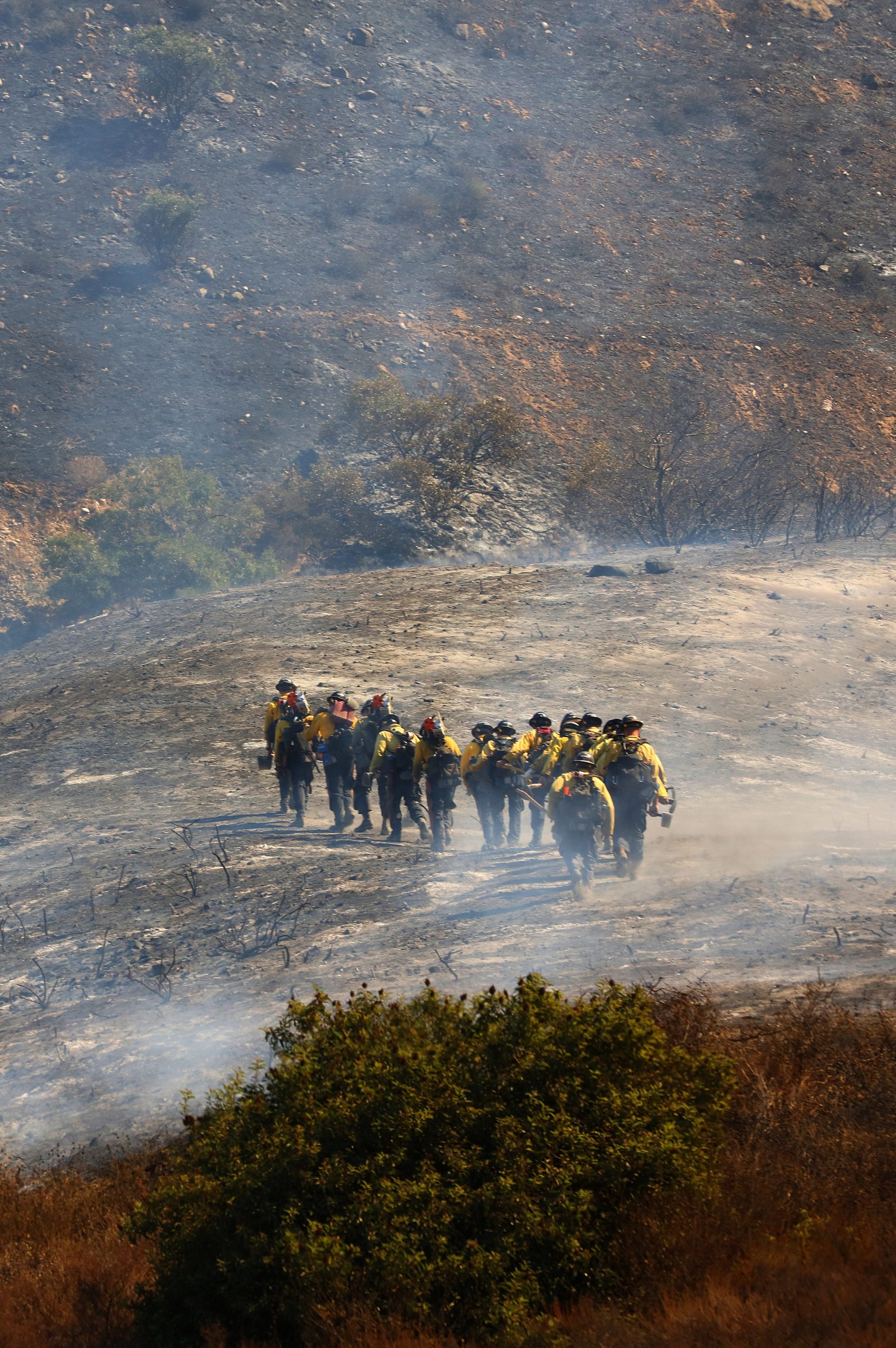 Canyon Fire 2017-09-25_013 - OCFA Hand Crew hiking