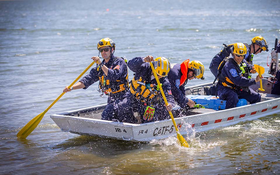California Task Force 5 on a rescue mission