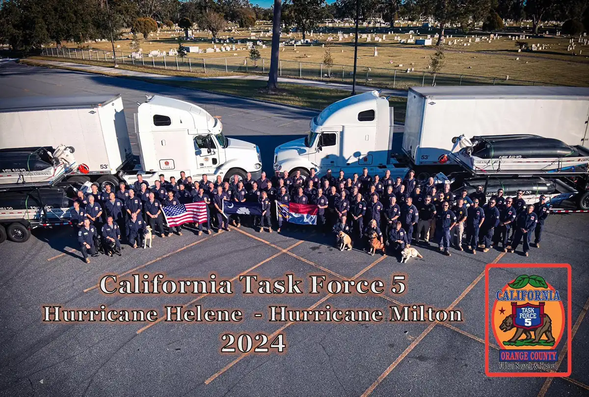 California Task Force 5 team deployed to Hurricane Helene and Hurricane Milton in 2024