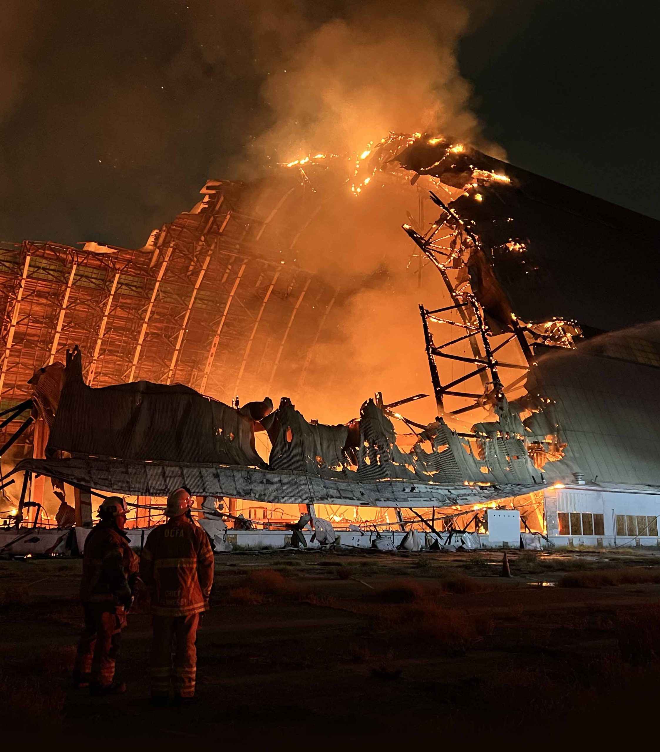 Hangar Incident fire